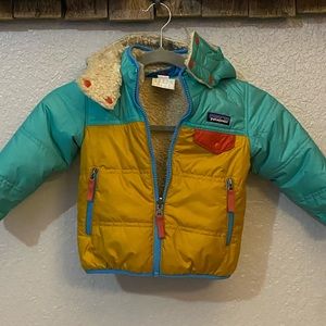 Patagonia toddler double sided jacket with hood